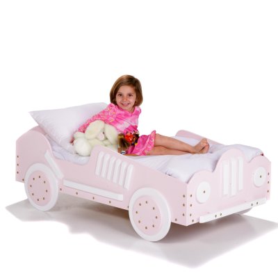 Race    Adults on Pink Race Car Bed At Totally Kids Fun Furniture And Toys