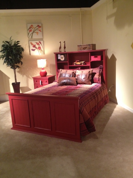 Red Bed at Totally Kids fun furniture and toys