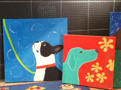 dogs art at Totally Kids fun furniture and toys