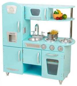 blue retro kitchen at Totally Kids