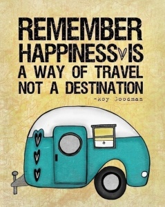Happiness is not a destination